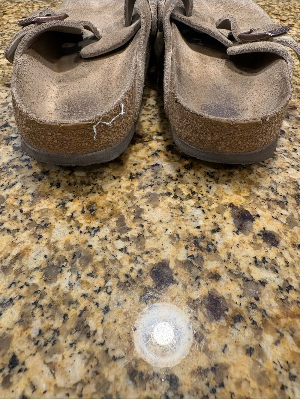 Birkenstock Boston Suede Clogs Mules Tan Size 36 US 5-5.5 Soft Footbed - Picture 5 of 10